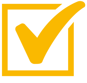 Yellow check mark