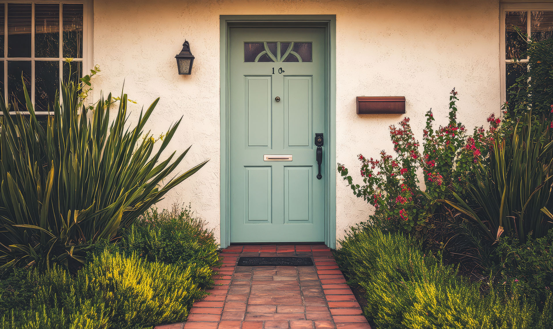 Rural doorfron of a home